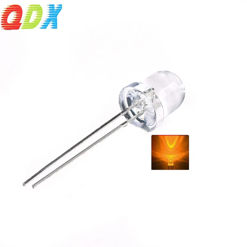 China Factory sales  led diode 8mm  white hair yellow diffused super bright   LED Encapsulation Series led module 500pcs/bag
