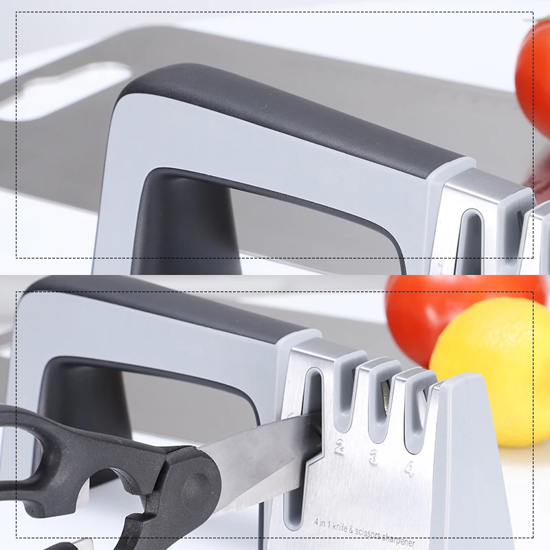 
Wholesale Profession Custom 3 Stages Kitchen Blade Knife Sharpener 