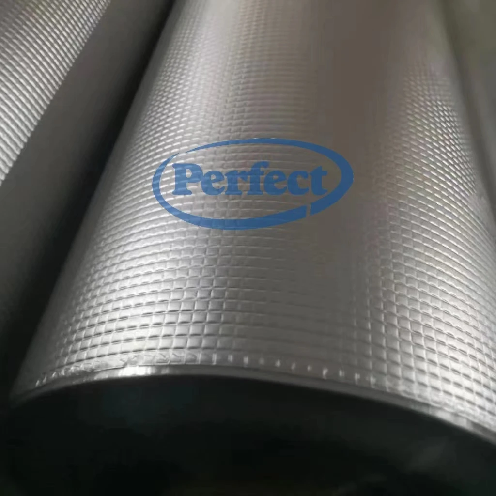 Heat Reflective Fire Resistant Fiberglass Low Weight Cloth Aluminum Foil Coated Glass Fiber Fabric