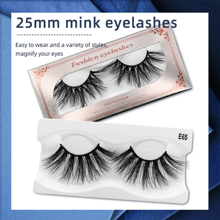 OEM fluffy 25mm eyelash with private label custom packaging 5D eyelashes real lasheswholesale mink lashes3d wholesale vendor las