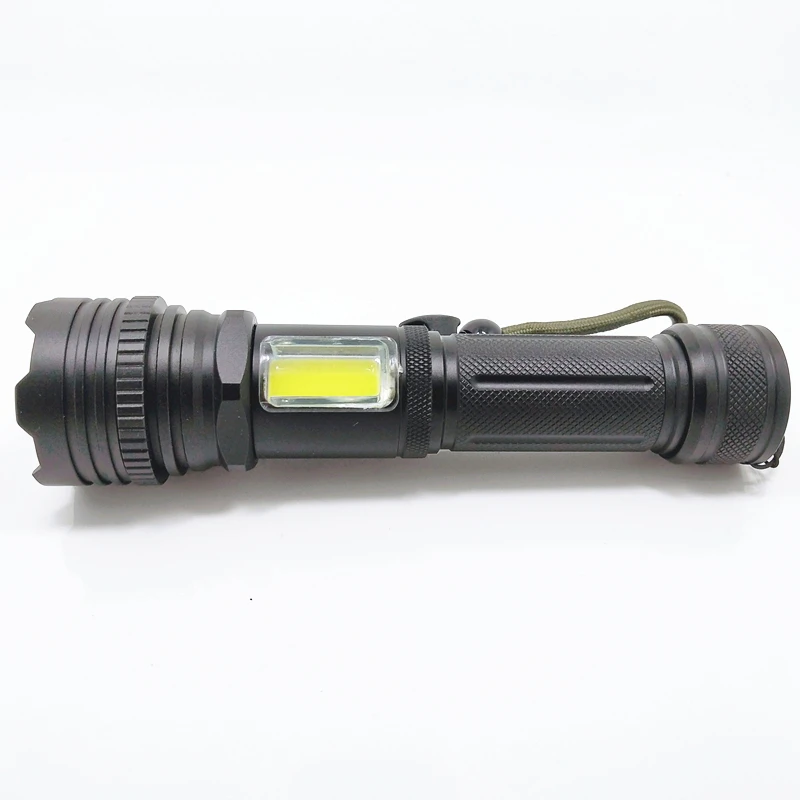 Security Self-defense USB Rechargeable Torch Light Long Range Beam Distance White Laser Light p7 Flashlight