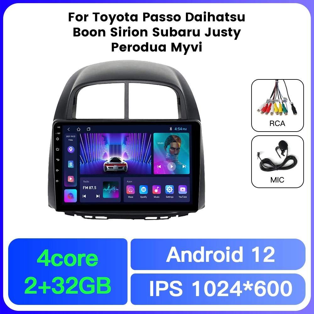 NaviFly TS10 TS18 Newest android 8 core 6+128GB Car Stereo for Toyota Passo Daihatsu Boon Sirion Subaru Justy Perodua Myvi