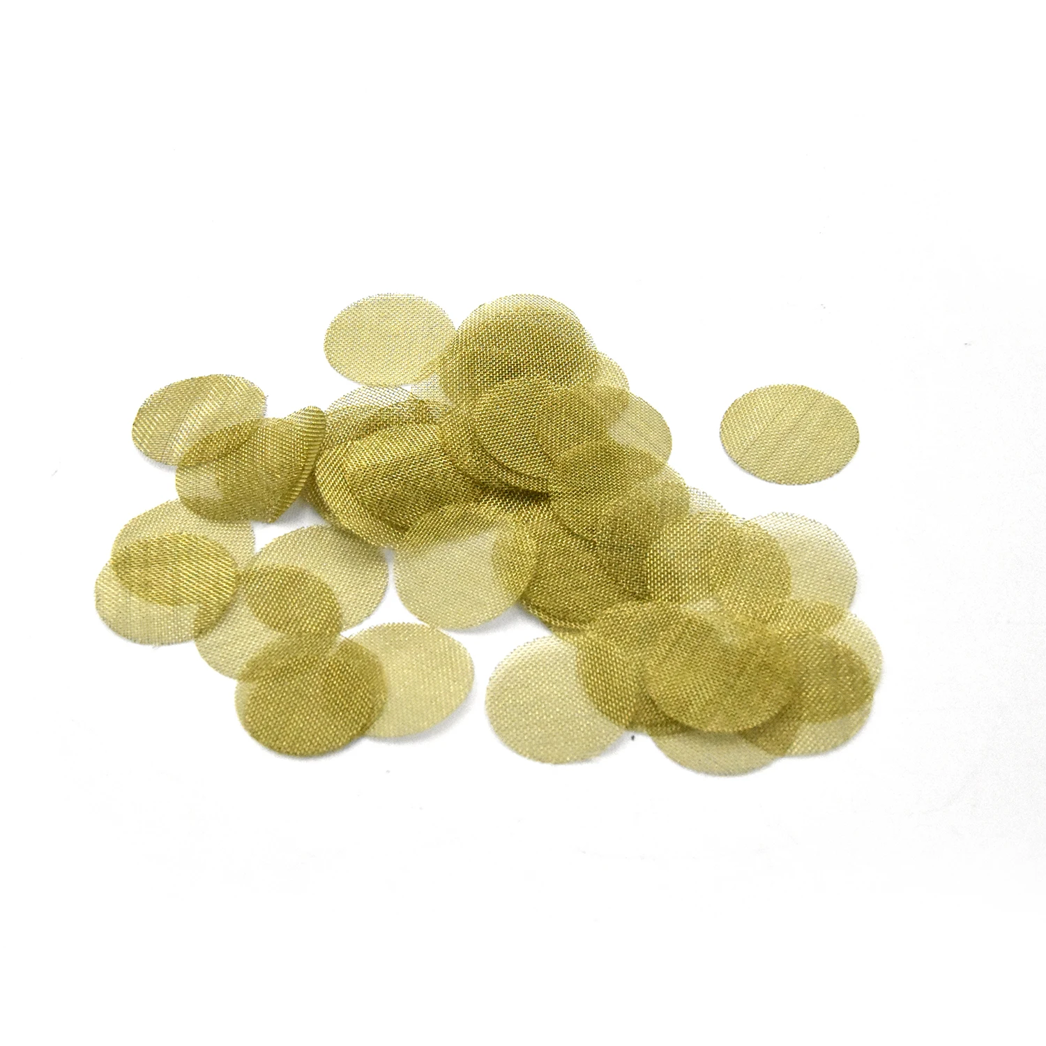 High Quality Brass Bowl Screens Gauzes Silver Mesh Guazes Fittings Tobacco Smoking Pipe Screens with Storage Box