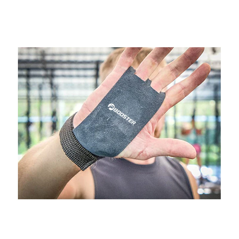 
Cowhide Weight Lifting Grips Palm Protection With Wrist Wraps for Gym Fitness Workout Exercise Training 