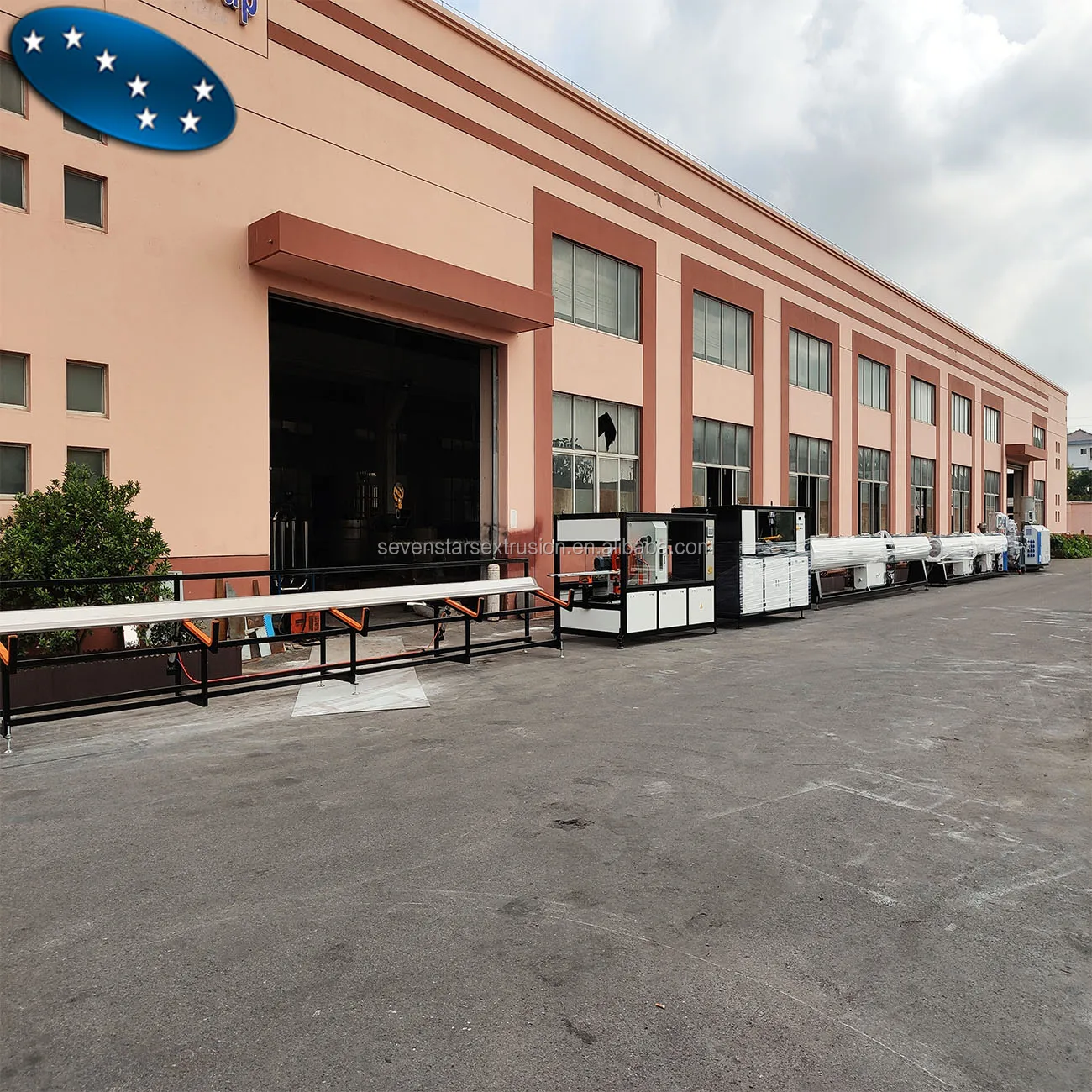 high quality plastic pp ppr fiberglass GF pipe extrusion machine line