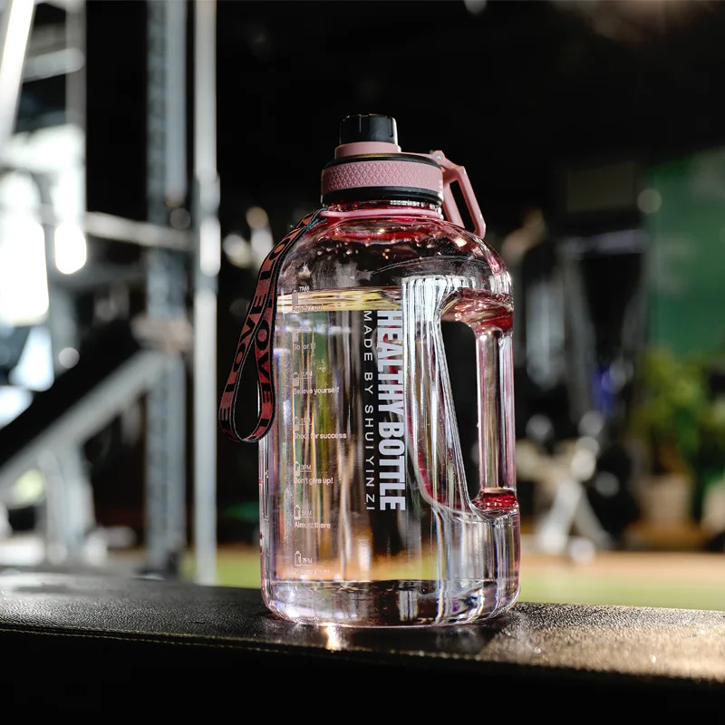 BPA Free Leak-Proof Lightweight Gym/Camping Outdoors Bottle sport with Handle for Boiling Water Drinking
