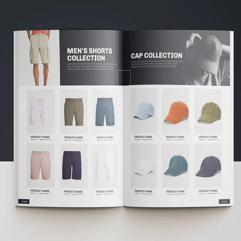 Cheap quality wholesale color design offset saddle stitch bind booklet book brochure custom catalogue catalog print service