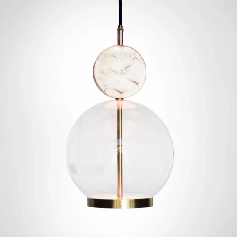 
Nordic Style Decorative Dining Room Marble Material Ball Pendant Lamp LED Light 