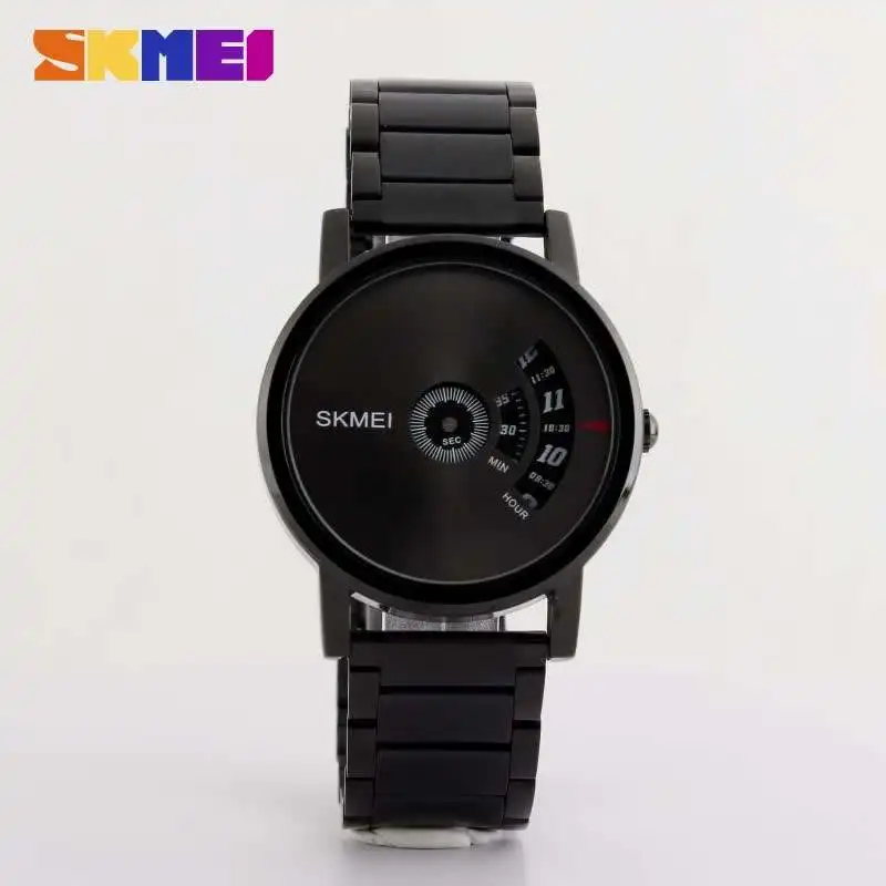 New arrival elegant skmei 1260 brand waterproof men Wristwatch japan movt quartz Wrist Watch stainless steel back jam tangan
