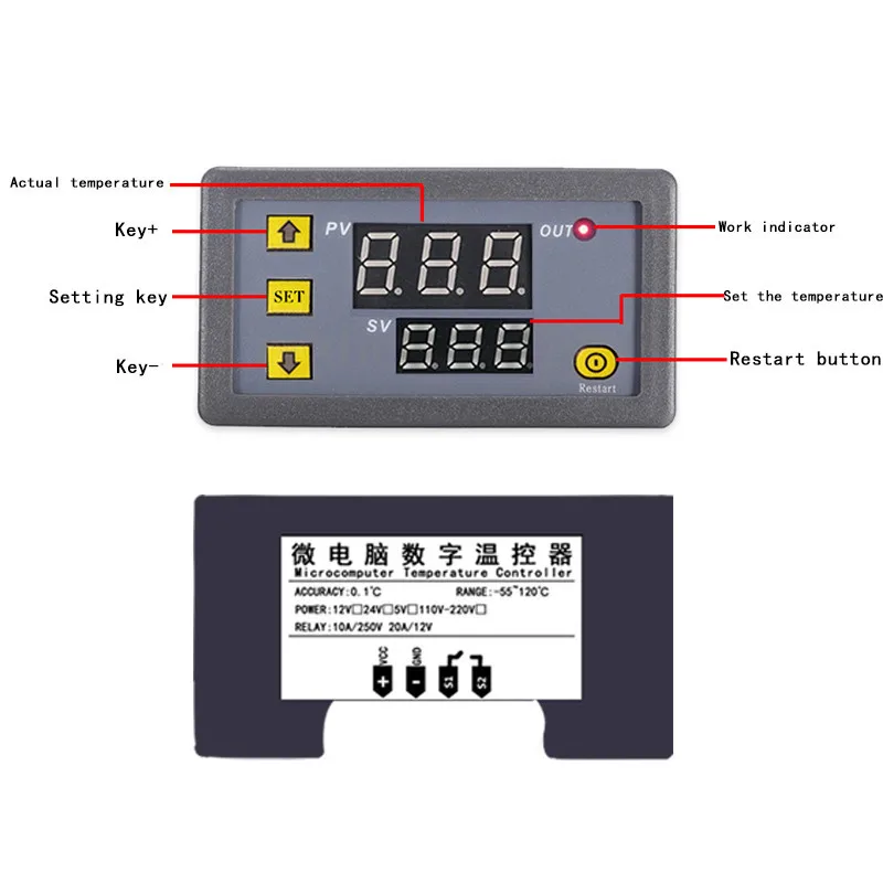 Wholesale - W3230 temperature controller High precision digital display temperature controller module Temperature control switch