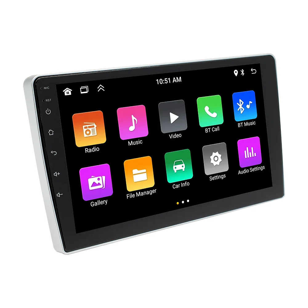 BQCC 2Din 9 inch quad/Octa core Android 13 car radio with wireless carplay WIFI GPS mirrorlink car stereo for Peugeot 307 01-08