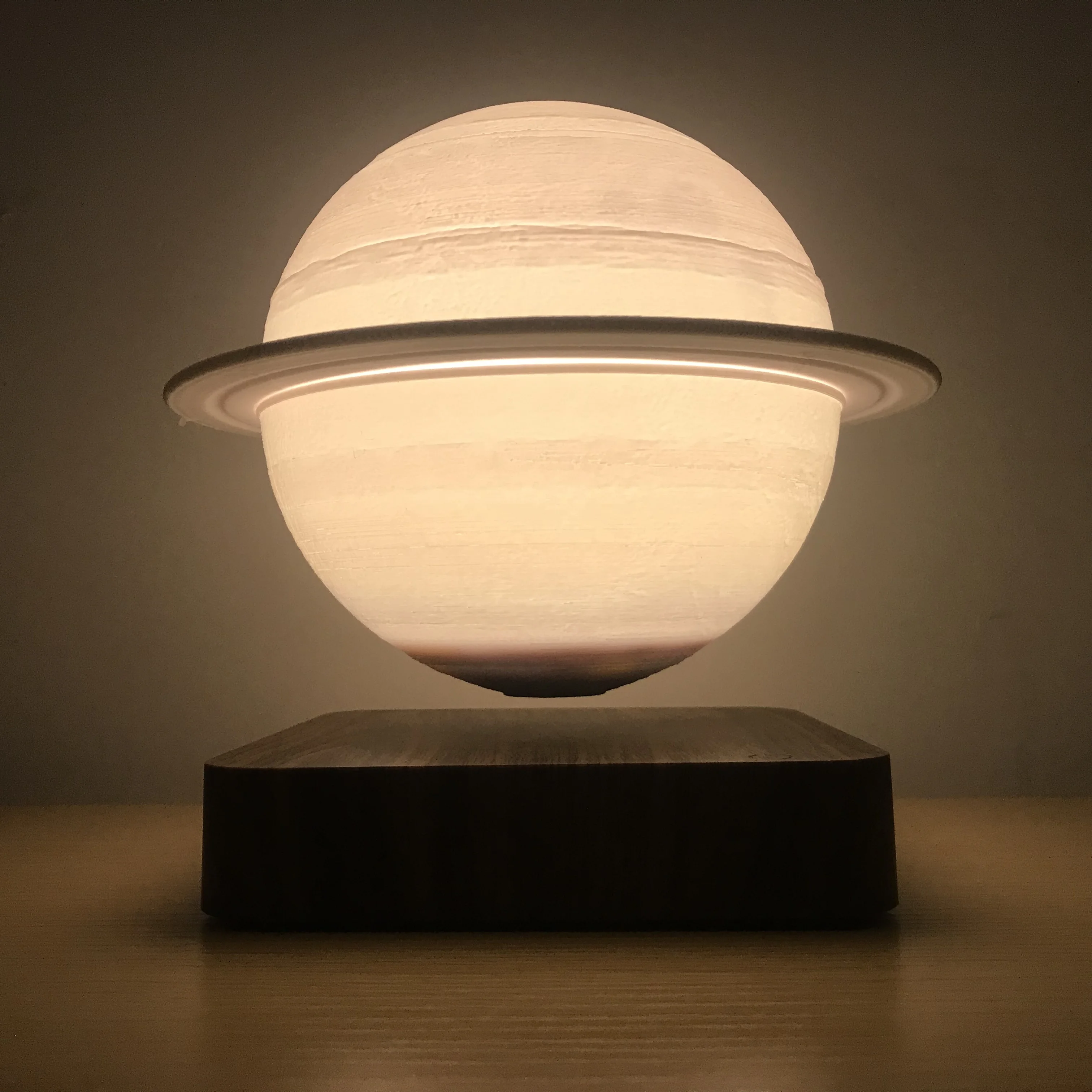 3D Magnetic Levitation Saturn Lamp Creative Rotating Night Light LED Floating Moon Light