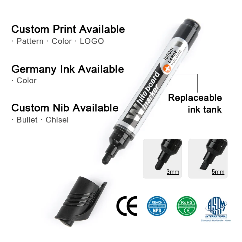 Gxin G-220A High Quality and Durability dry erase Writing Smoothly Easily Erasable whiteboard marker for school