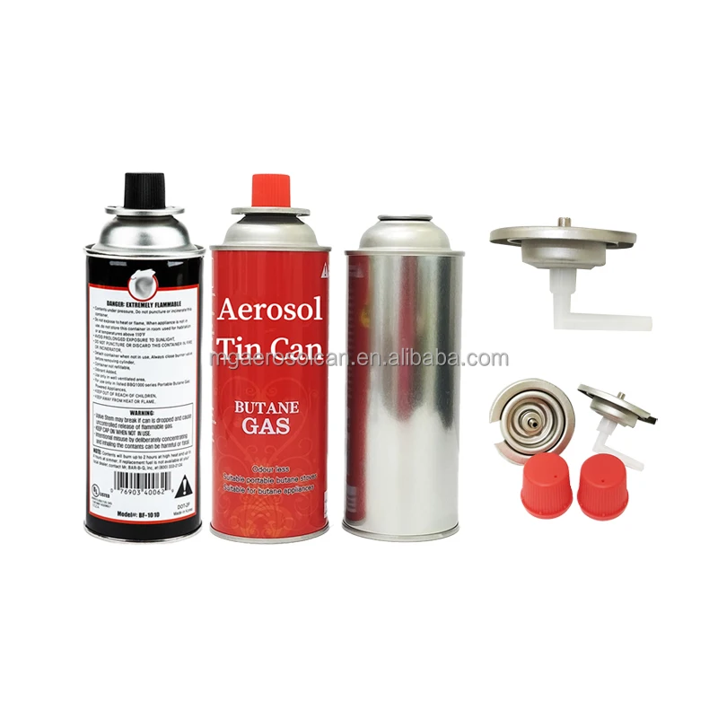 Factory Direct & Fast Shipping OEM ODM Available Customize Empty Butane Gas Can for Camping Trips