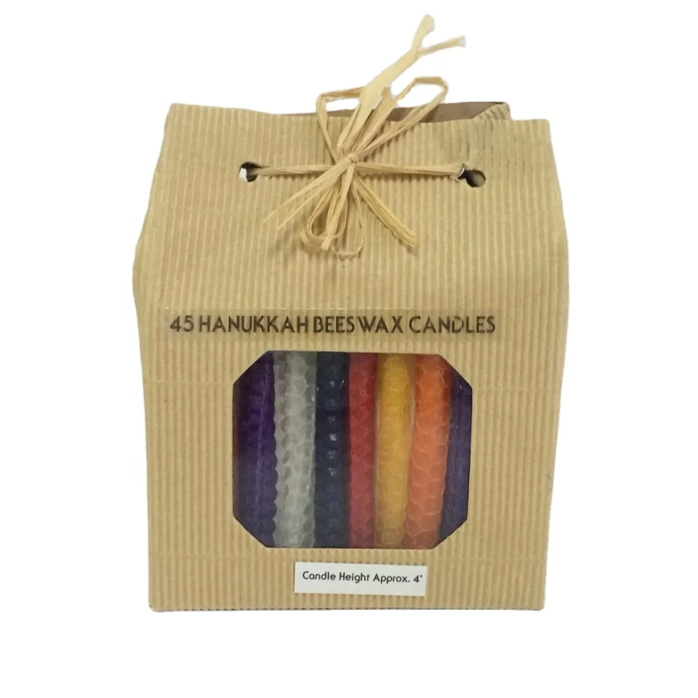 Hot sale cheap price 100% natural beeswax candle beautiful handmade pillar candle