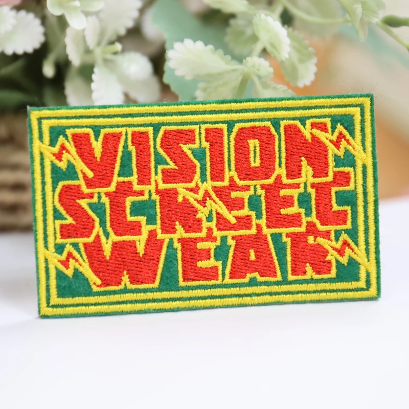 Embroidered Hat Patches Iron-on Chenille Letters Custom Embroidery Patch Large Logo Fashion Number Jacket Clothes Patches