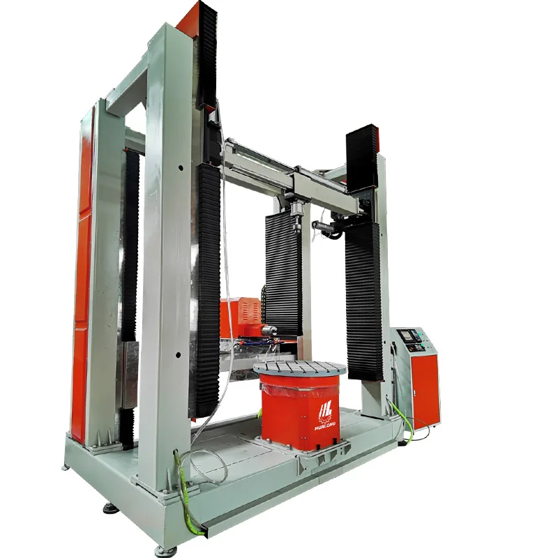 HUALONG machinery HLSD3-1525 4 axis granite marble monument carving graving engraving router 3D cnc Stone Sculpture Machine