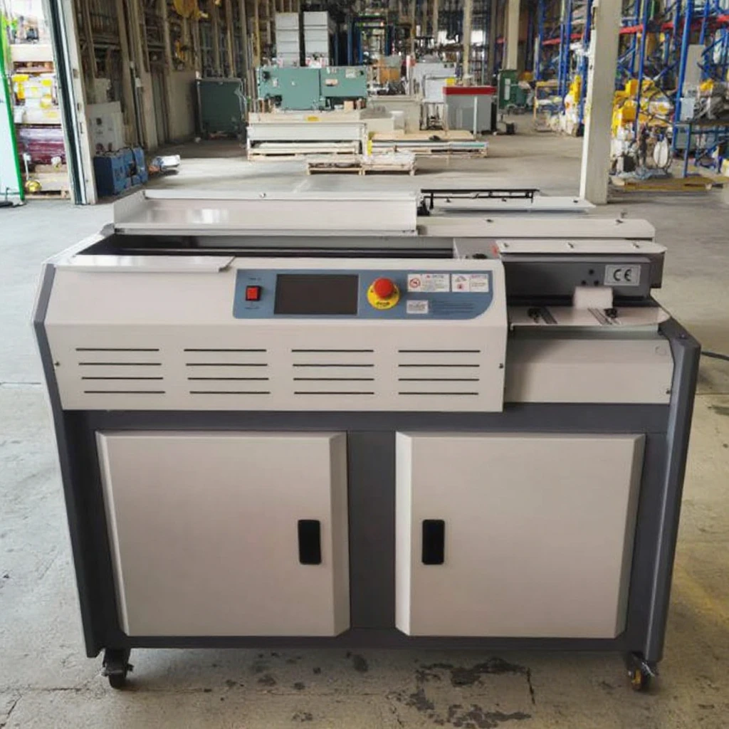 A4-H3 Intelligent PLC  Control Variable Frequency  Hot Melt Wireless Book Binder Glue Binding Machine With Side Glue