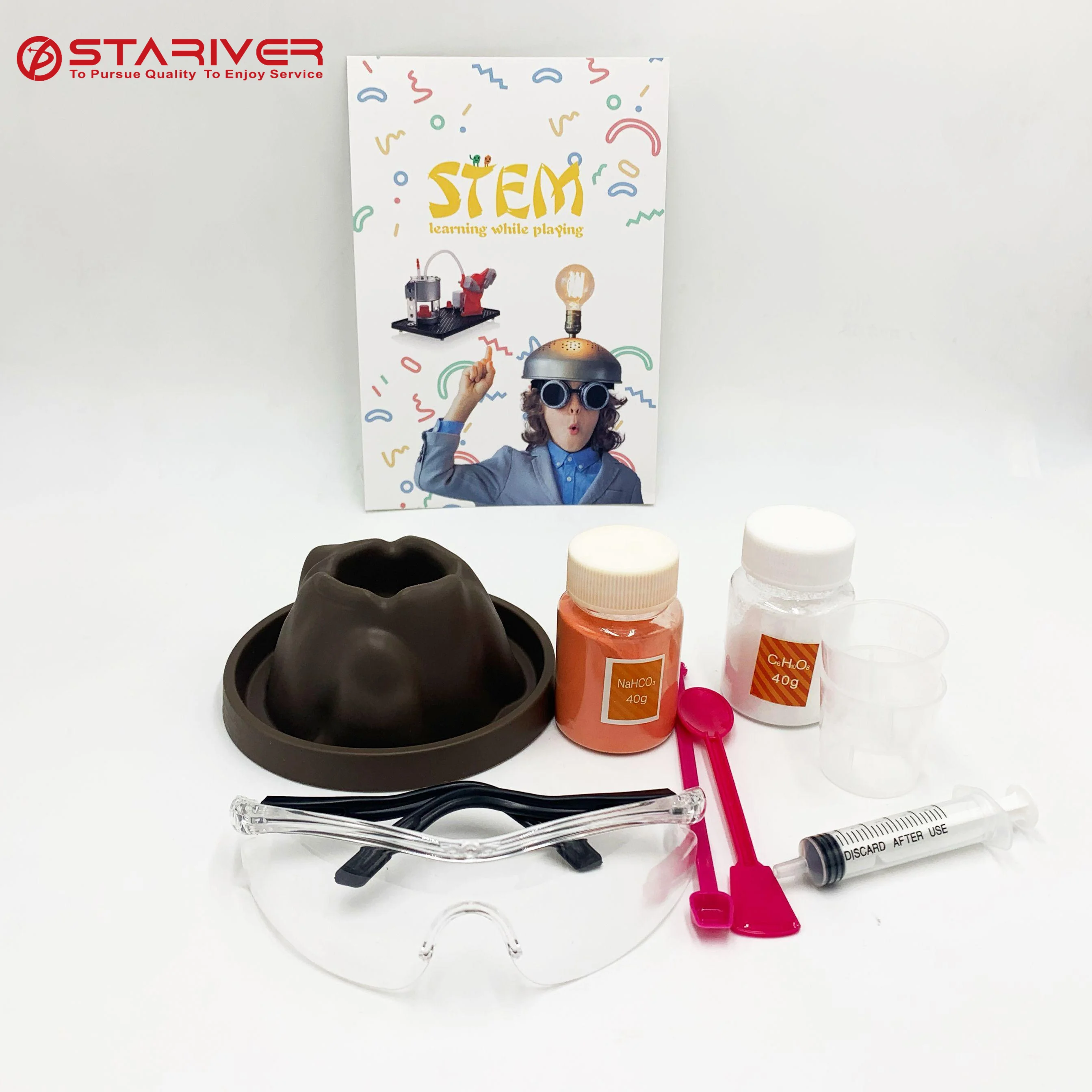 DIY STEM TOYS home volcano experiment toy kids diy science kits volcano experiment chemistry kids