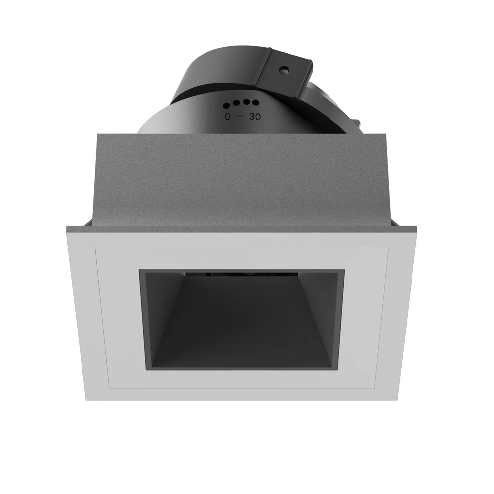 Ceiling Gu10 Fixture Square Shape Frame Spotlight Recessed For Home Aluminum 7W Dimmable Lamp Spot Modern Mr16 Led Light