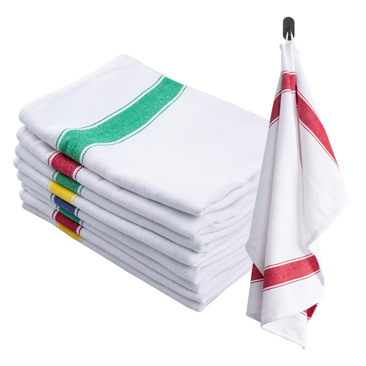 Dish Towels Dish Cute Hand Towel for Napkins Hand Kitchen Towels Kitchen Cloth Custom Cotton Customized Logo Woven Rectangle