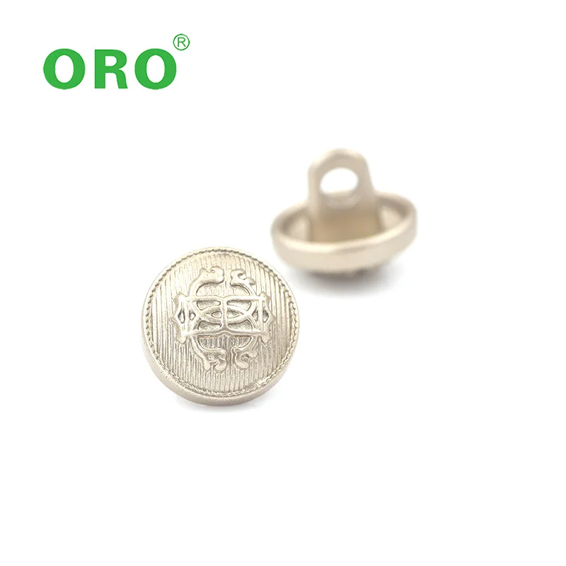 Button Manufacturer Custom Metal Sewing Shank Button Round Shape  Half Ball Shank Button