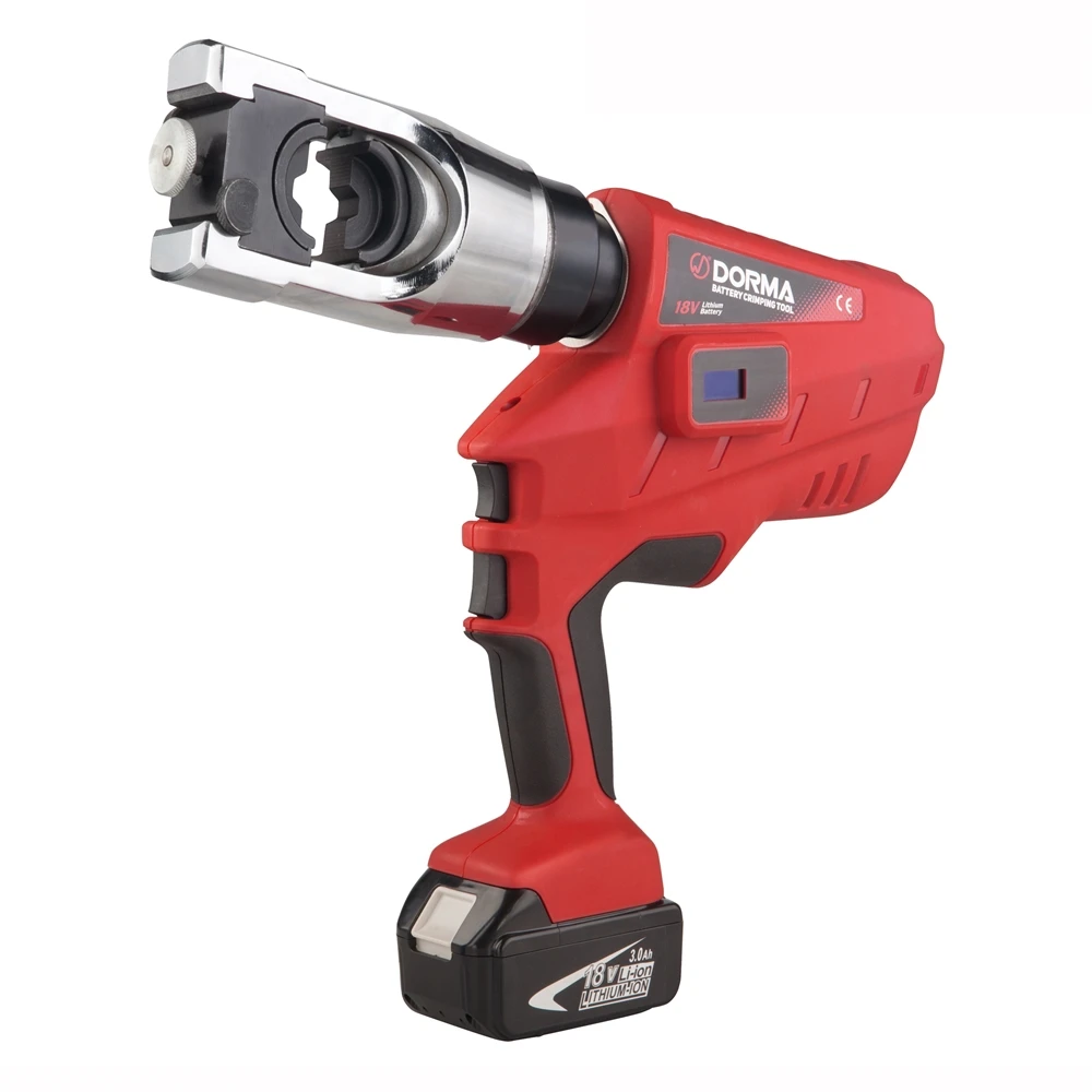 Dorma NEC 400U battery cordless 12 pcs dies electrical crimper hydraulic tools 16-400mm2 U-type Crimping Head Automatic
