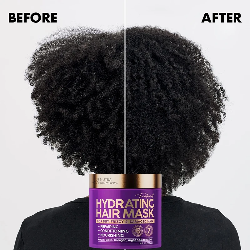 Private Label Pure Collagen Biotin Nourishing Conditioning Deep Repairing Hydrating Strengthens & Smooths  Deep Repair Hair Mask