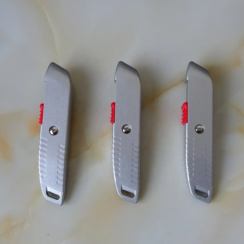 Retractable Aluminum  Alloy Safety Blade Utility Knives