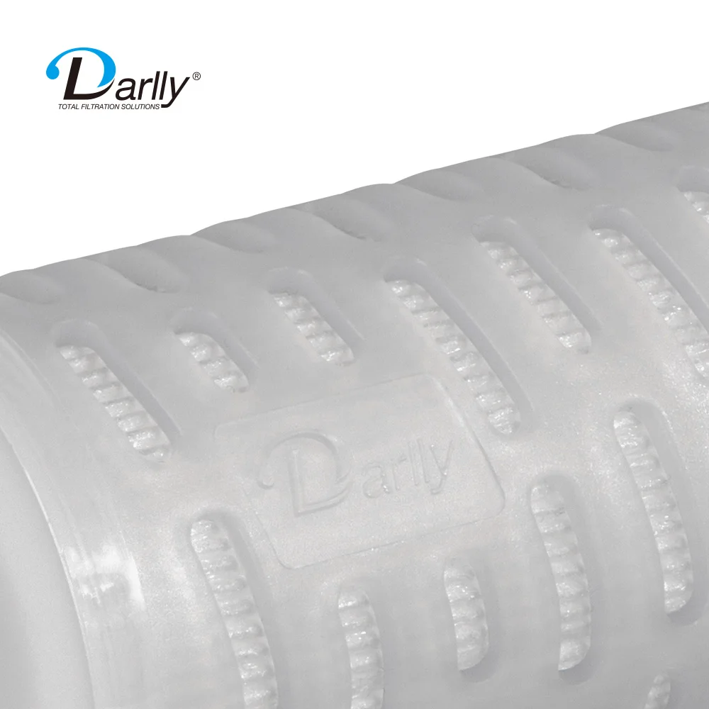 Darlly PTFE Filter Disc Micro Membrane Filter Cartridge 0.45 Micron Pleated Filter For Small Batch Filtration Solutions