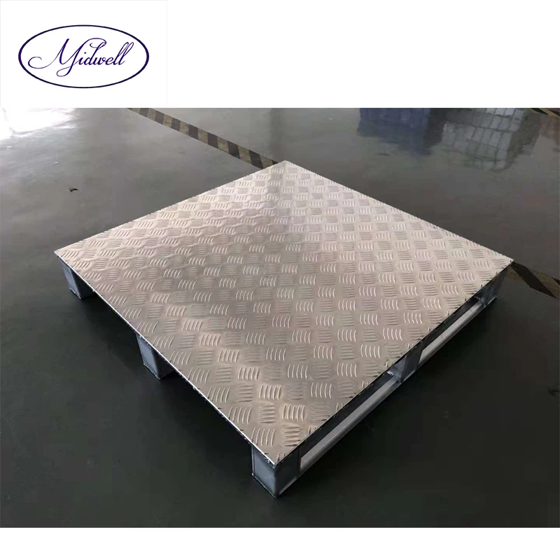 Heavy duty Customized Anti slip 1111  Logistic and Storage Customized Aluminium Alloy Pallet with flat top