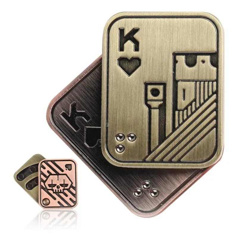 Hot sale custom Stress Relief EDC fidget cliker office fidget toy Magnetic Metal haptic EDC Fidget coin