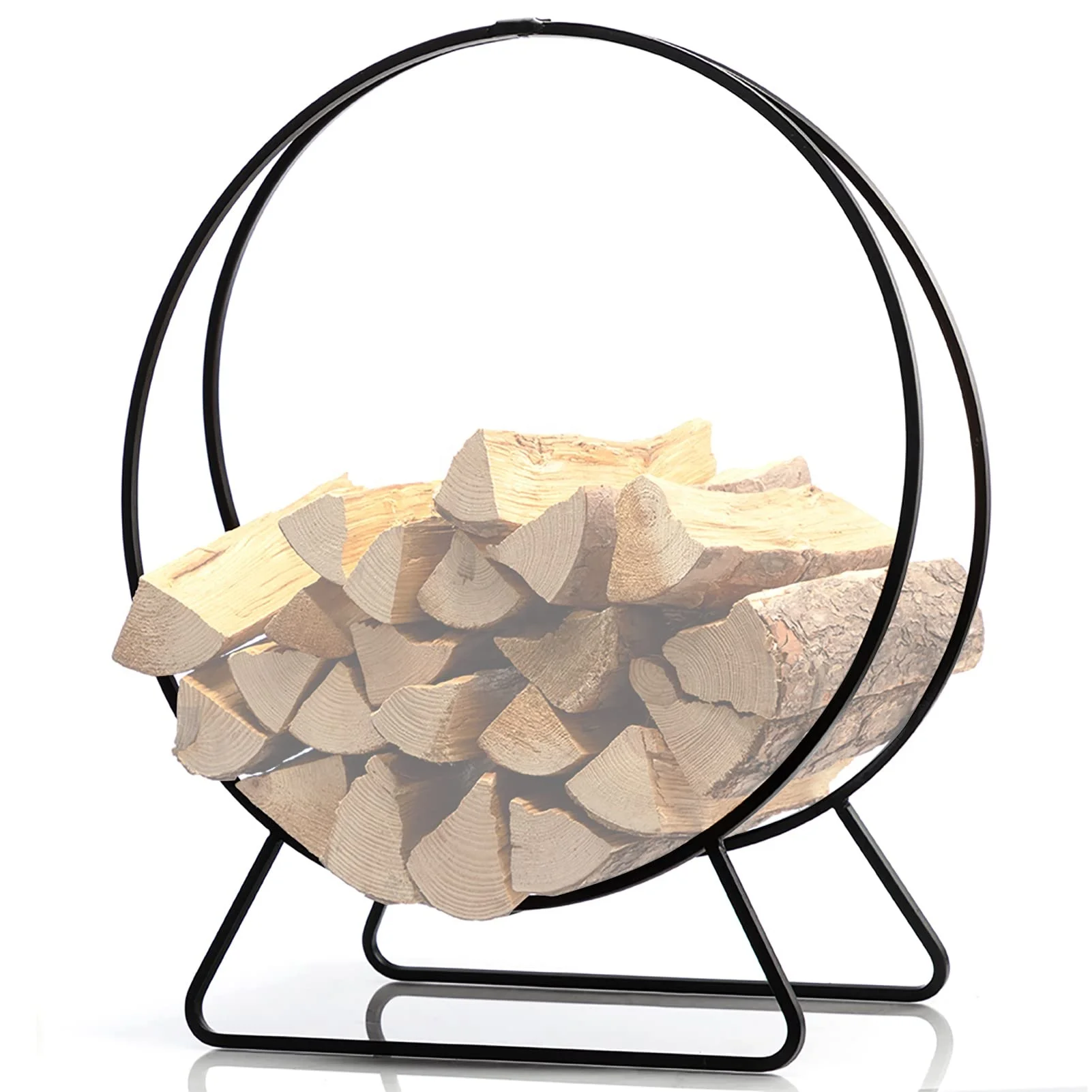Steel Log Hoop Heavy Duty Firewood Racks