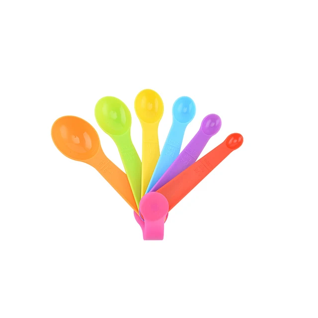 Kitchen Tools Gadgets Colorful Measuring Tool Set Plastic Measuring Spoons And Cups For Kitchen Baking Tool