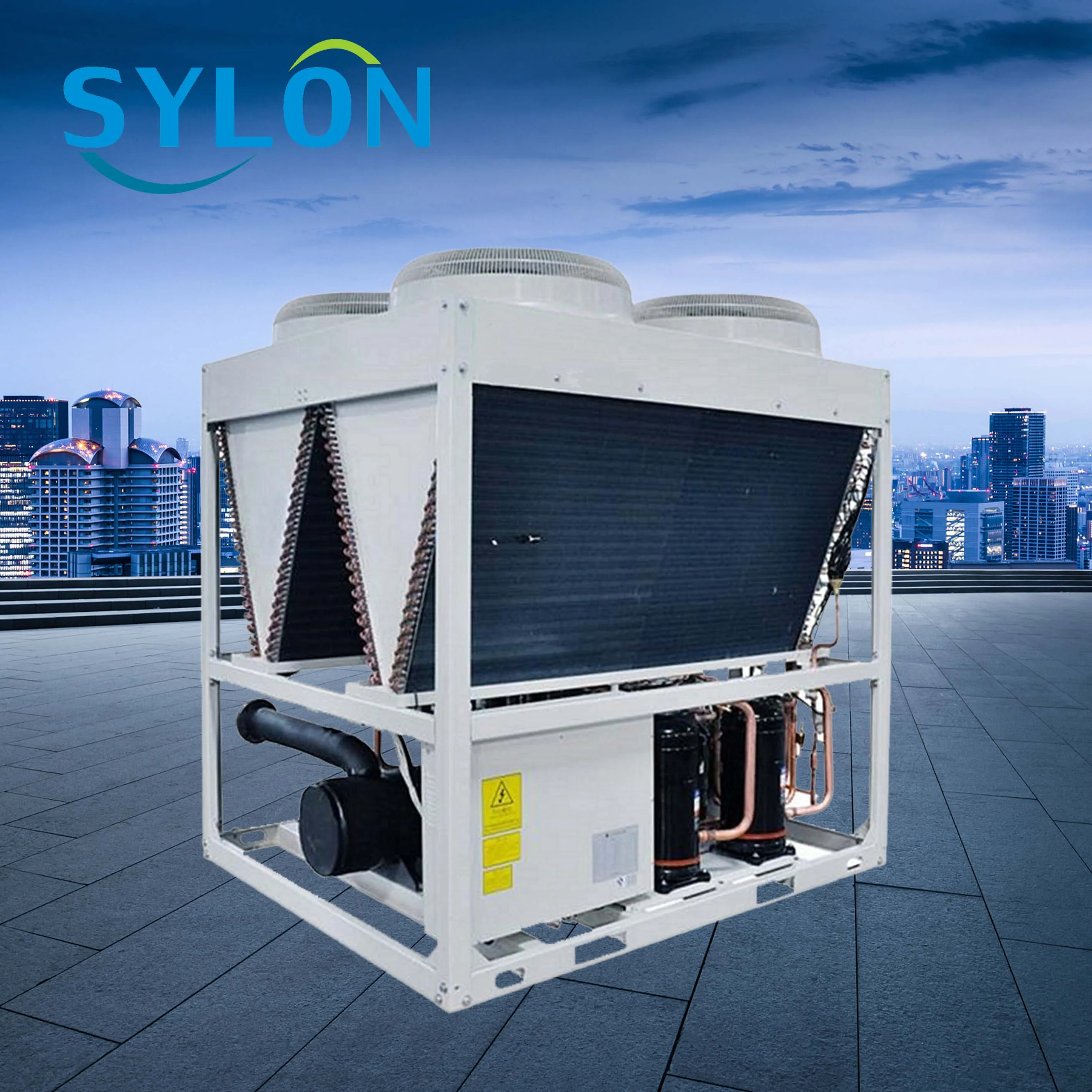25kw Air-cooled Screw Chiller (T3) / Carrier conditioner air Semi-hermetic Inverter Screw Chiller Aircon Cooling Equipment