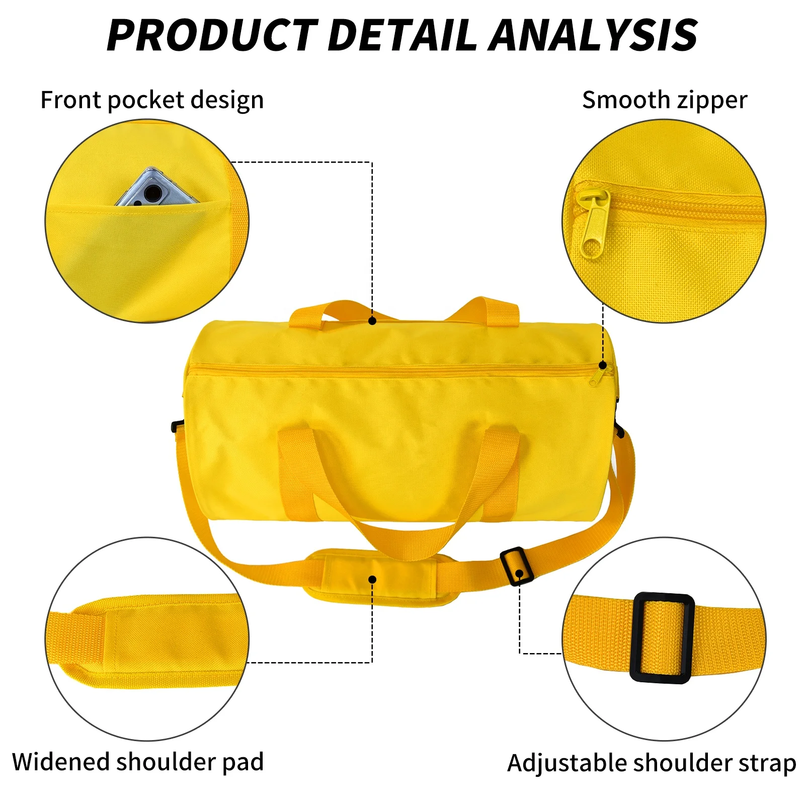 Wholesale Custom promotional duffle bags plain sports gym Travel Duffle Bag for women mens