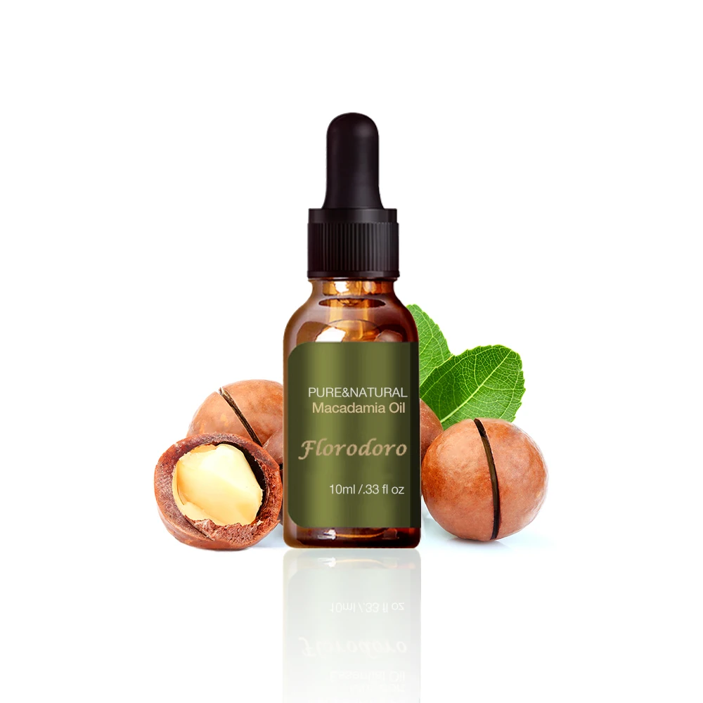 Bulk organic macadamia oil - 100% pure natural cold pressed Australia macadamia nuts oil for body skin hair care