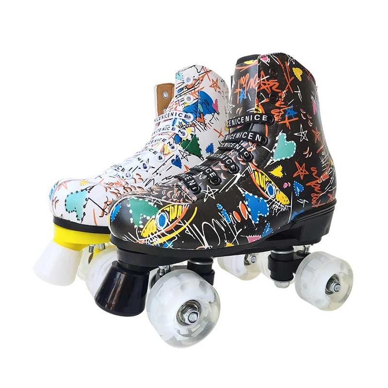 Hot Selling Cheap Custom Double Row Quad Roller Custom Skate Board For Adults