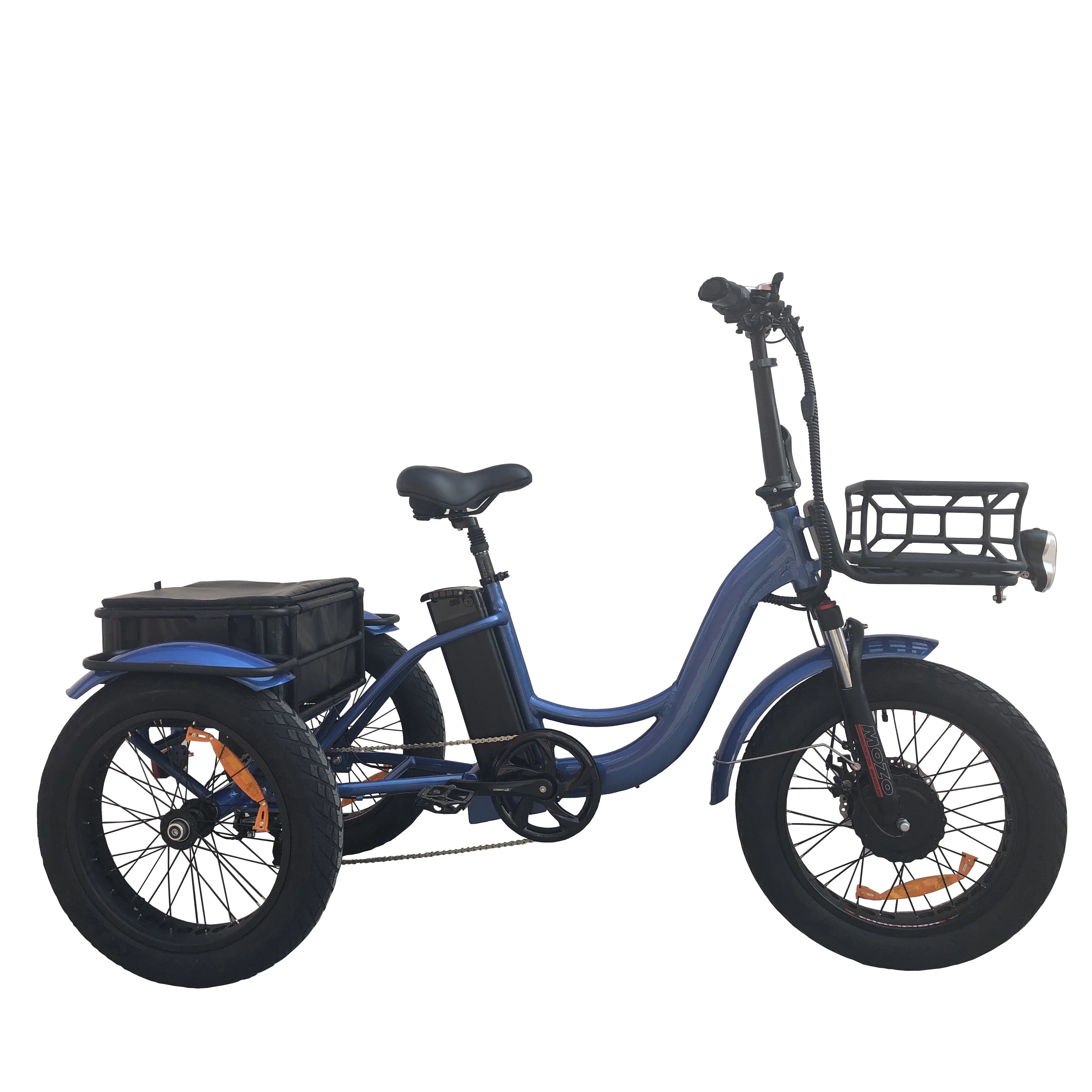 Hot Sale 20inch 3 Wheels Electric Tricycle Front Motor Wheel E Trikes For Adult 7speed Electric Fat Tire Bike