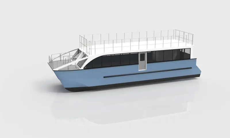 15m 50ft 50 seats twin hull Aluminum catamaran passenger ferry  boat