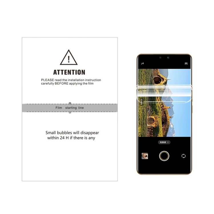 Factory price hd high clear films  hidrogel mobile phone screen protector de hydrogel tpu film sheet for phone ipad earphone