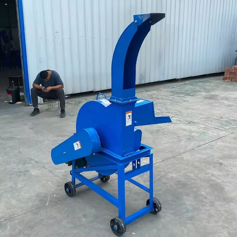 High Yield Hot Sale Mini Multi-function Silage Chaff Cutter Straw Crusher Chopper for Feed Processing Corn