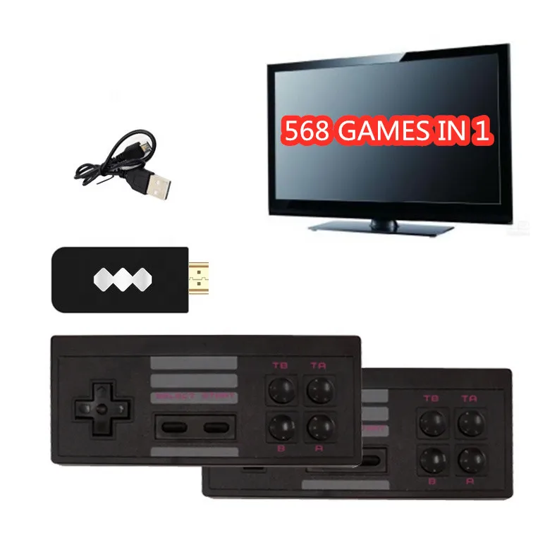  Лучшая игровая консоль 2019 u-box беспроводная 8 бит с 568 играми без повторов HD выходом Soulja boy Лучший игровой консоли u-коробка беспроводной игры игр Повторите вывода