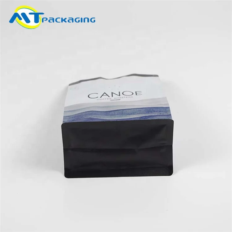 Flat Bottom Bag  For Coffee Packaging custom Printing Coffee Bag With Valve