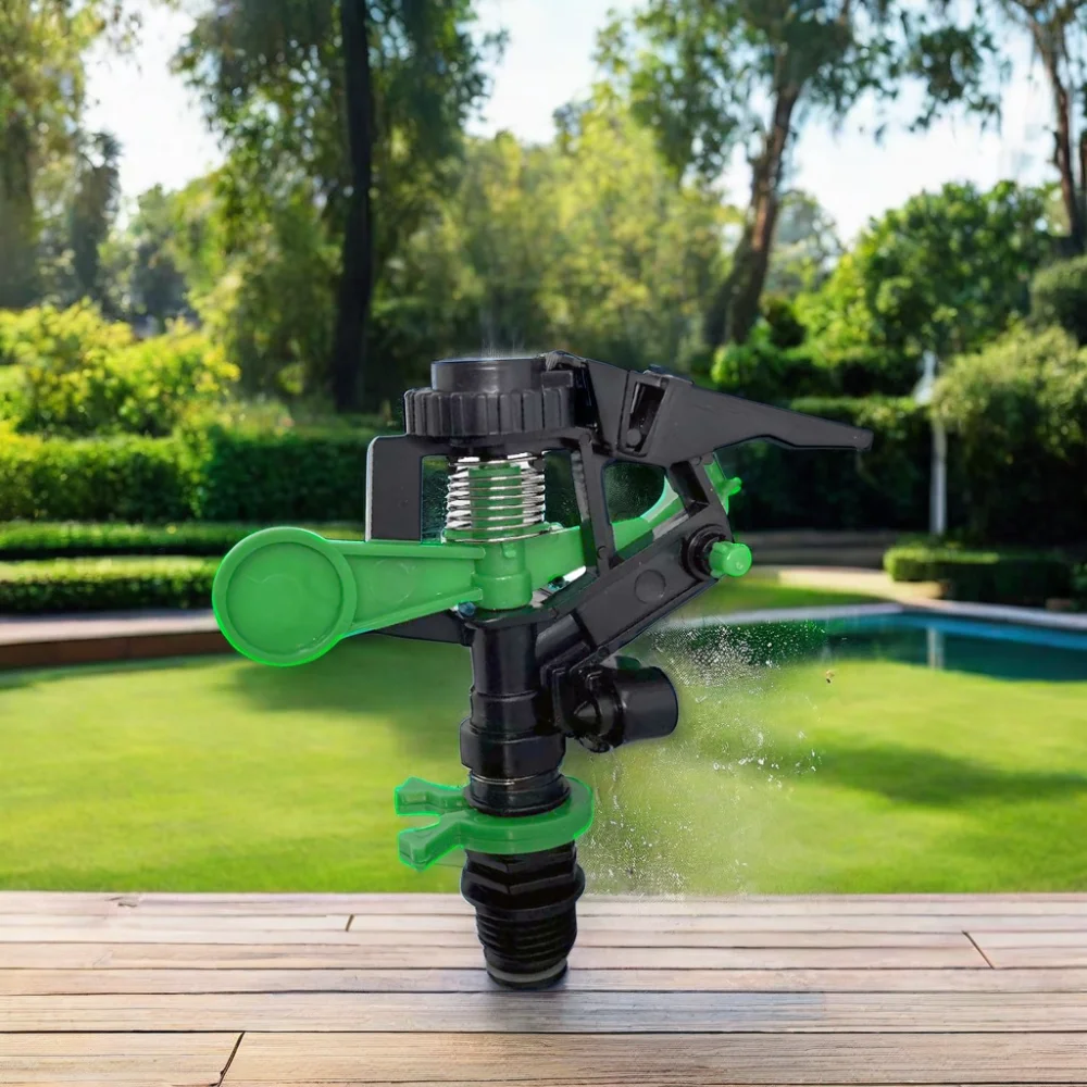 1/2' Thread Plastic Lawn & Garden Irrigation Sprinkler 360 Degree Garden Sprinkler for Watering & Irrigation