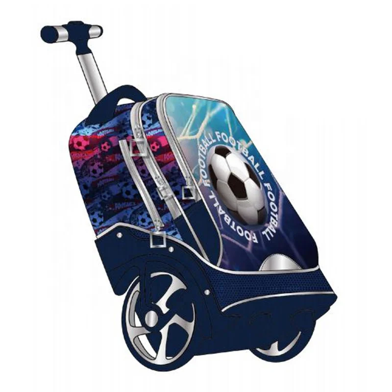 Easy-to-carrying School Backpack With Lunch Bag Pencil Case 3PCS Trolley School Backpack