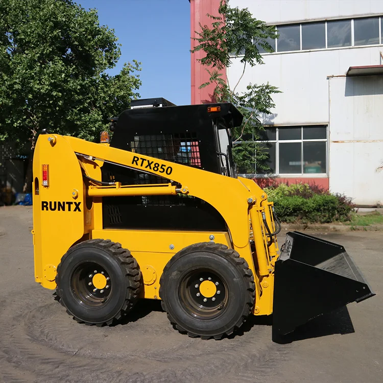 Runtx Chinese top 10 Cheap Mini Skid Steer Loader for Sale Diesel Mini Tracked Mini Skid Steer Loader with Tree Puller