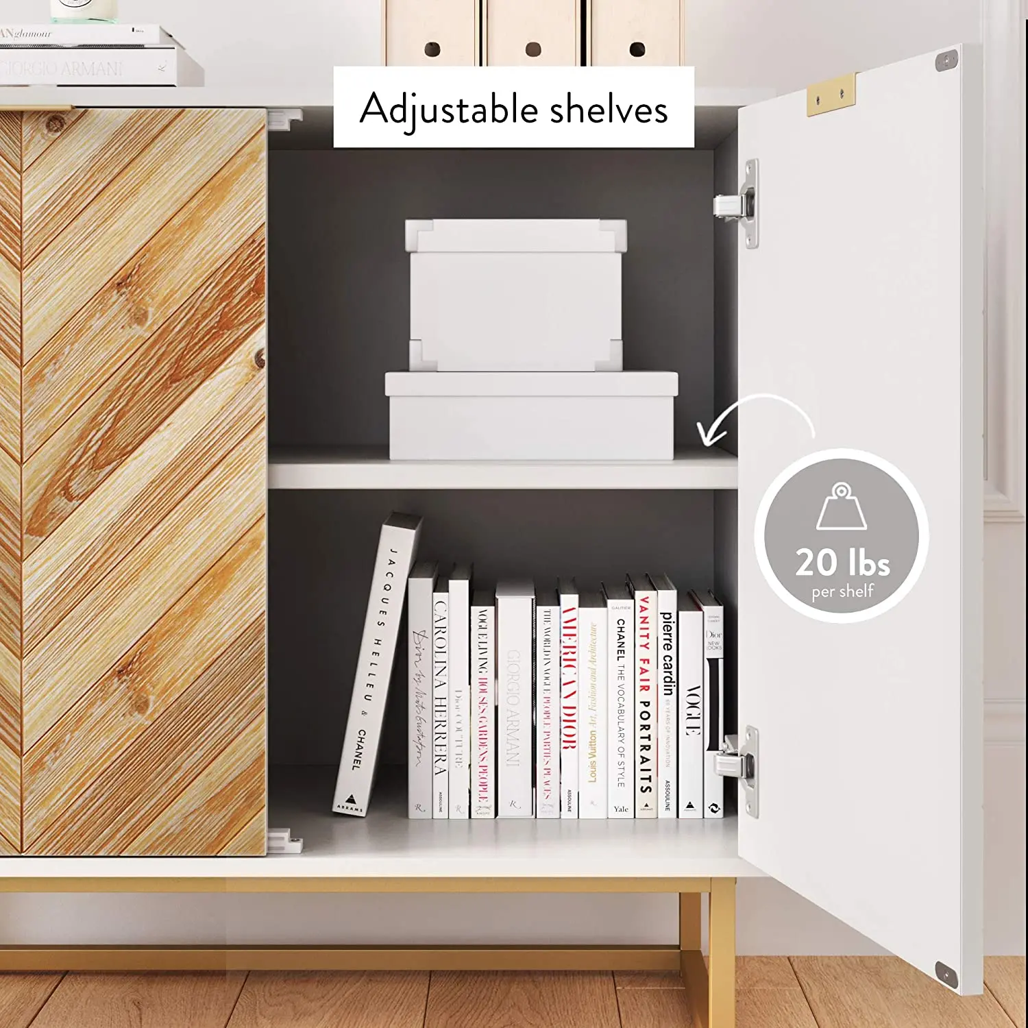 Vonssen Free Standing Accent Cabinet for Hallway