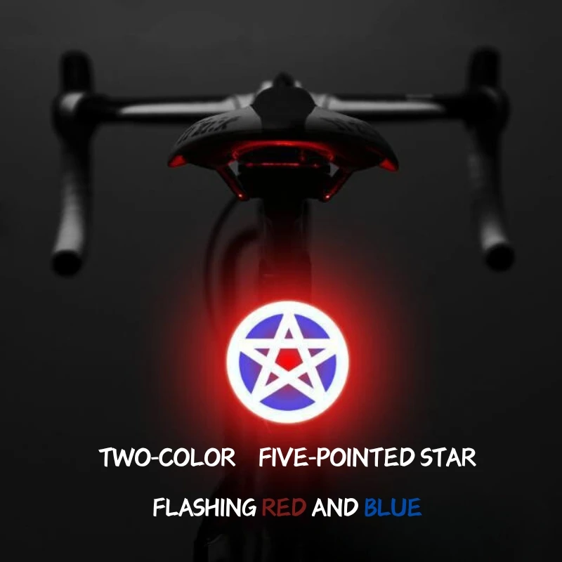 Bicycle dripping tail light waterproof charging seat tube mounting bicycle accessories LED tail light USB LED bicycle tail light
