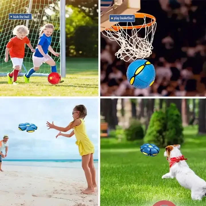 Toyhome Hot Selling High Quality Ufo Magic Funny Flying Saucer Ball Led Magic Luminous With Light Magic Flying Ball For Kids